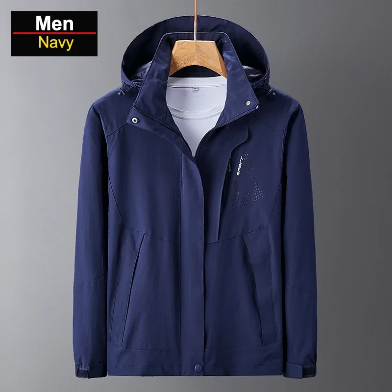 

Men's Waterproof Hiking Breathable Windproof Running Men Camping Fishing Hunting Trekking Coat Antifouling