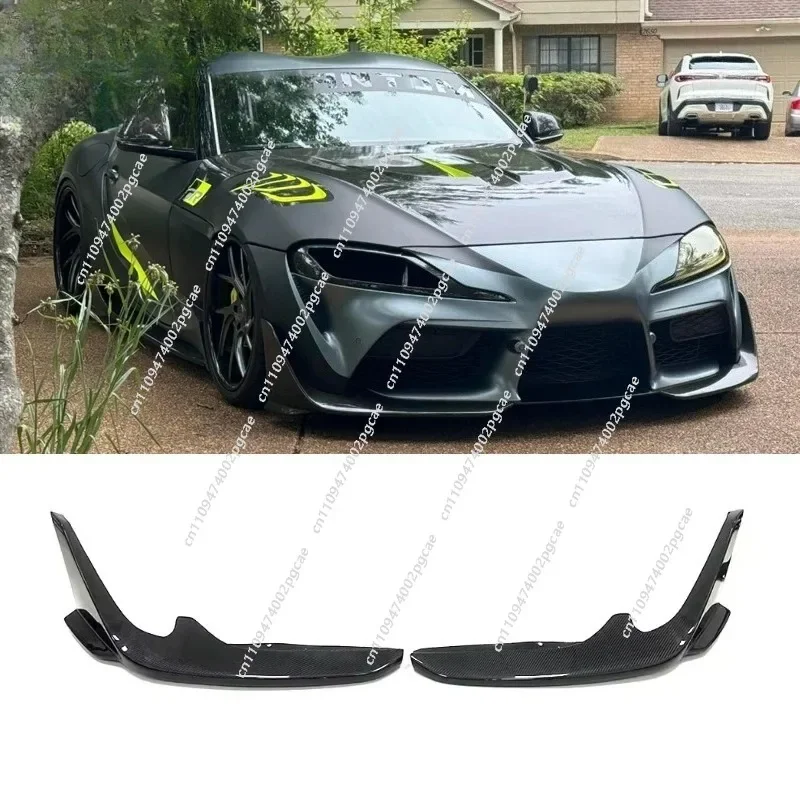 

replacement For Toy-ota Su-pra A90 A91 Mk5 Carbon Fiber Front Bumper Lip Front Splitter front shovel Body kits