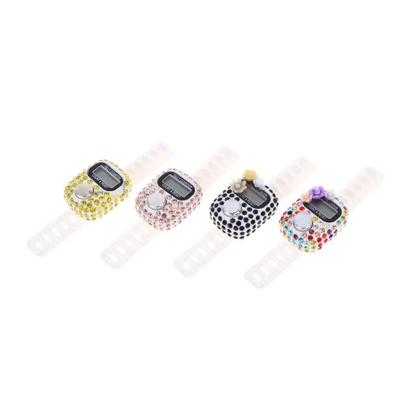 Electronic Finger Counter Ring Finger Click Resettable Digital Display Counter Golf Count Portable Golf Accessories