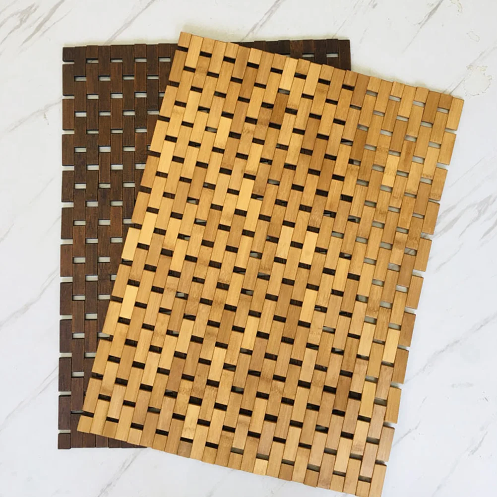 

Bamboo Comfortable Non-Slip Floor Mat Soft Touch Indoor Bathroom Entryway Rug Anti-Skid Door Floor Mat