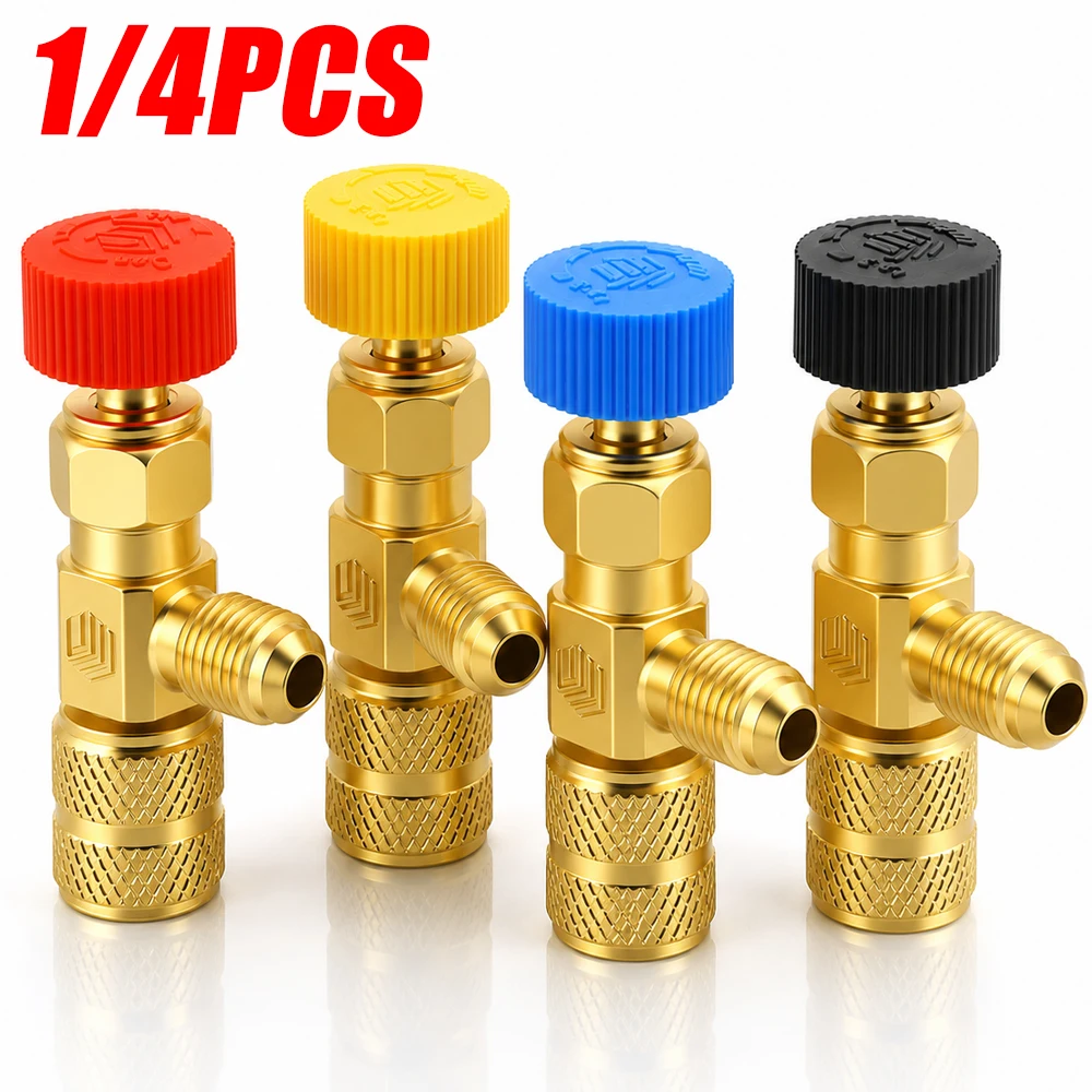 1/4PCS Air Conditioning Refrigerant Safety Valve R410A R22 1/4