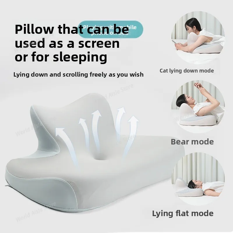 

Bed Sleeping Pillow, Multi-functional Bed Sleeping Pillow for Sleeping, Playing on Your Phone, Reading, Etc.