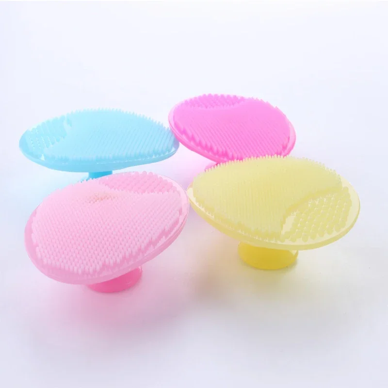 Silicone Mềm Vệ Sinh Bàn Chải Rửa Mặt Rửa Mặt Bàn Chải Tẩy Tế Bào Chết Tẩy Trang Làm Đẹp Chăm Sóc Da Mặt Công Cụ