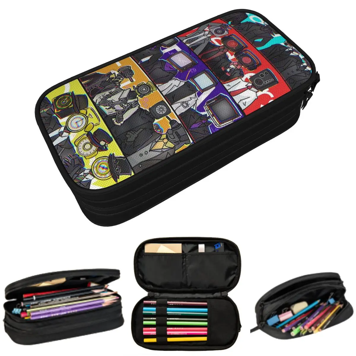 

Пенал Skibidi Toilet Cartoon TV Meme Anime для мальчиков и девочек, подарочный пенал-коробка, сумка для канцелярских принадлежностей, держатель для ручек