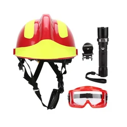 EN 443 fire helmet china rescue equipment fire man fireman fire figthing helmet with flashlight lamp