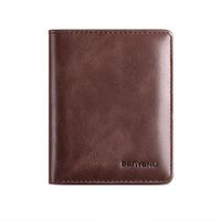 Vintage Leather Mini Wallets for Men RFID Card Holder Money Clip Slim Male  Purse Men's Wallet Bag