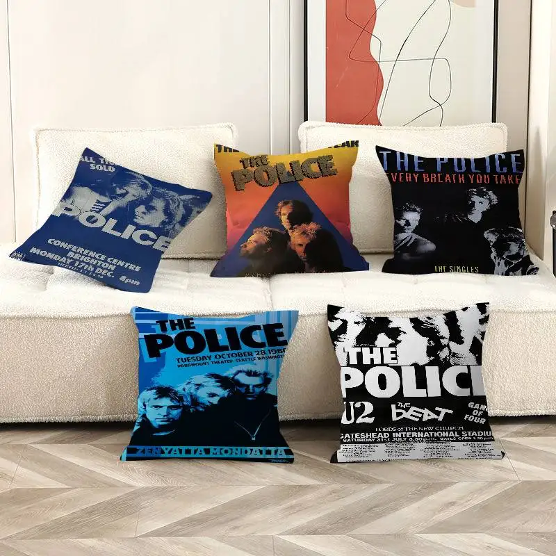 R-Rock Band T-The P-Police Pillow Anime Pillow Sofa Bed Head Pillow Cover Cushion Cover 45x45 cm Fashion