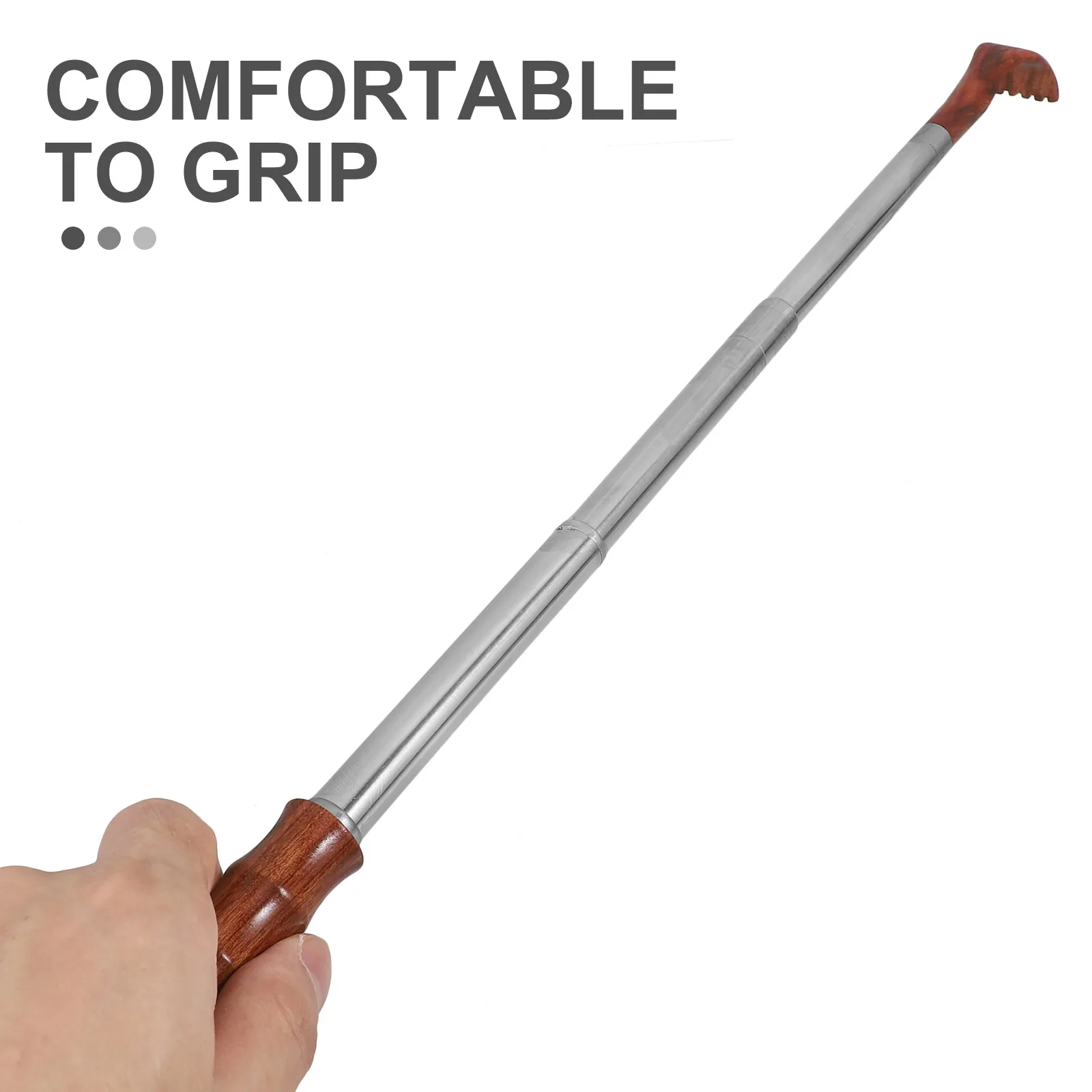 

Wooden Back Scratcher Long Handle Manual Body Scratching Tool Portable Extendable Massager Claw For Adults Elderly Itching