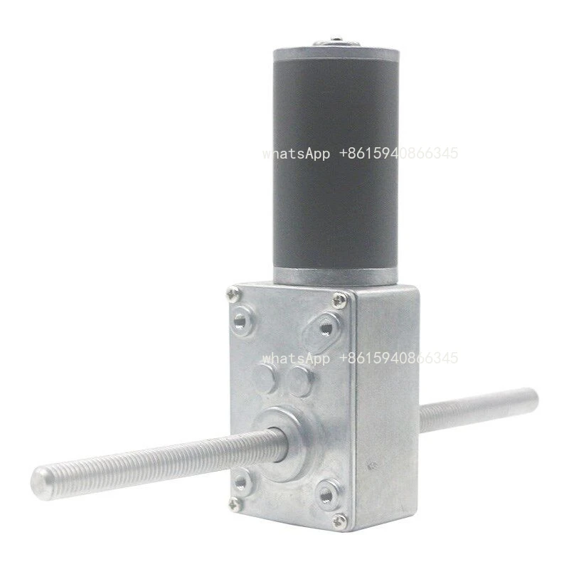 

Turbo Worm Reduction Motor DC 12V 24V M8 Screw Dual Shaft Motor Lifting Drive Motor