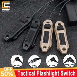 WADSN Tactica Dual Function Pressure Switch 2.5mm 3.5mm Crane Laser SF Plug Airsoft Weapon Accessories M-Lok Keymod 20mm Rail