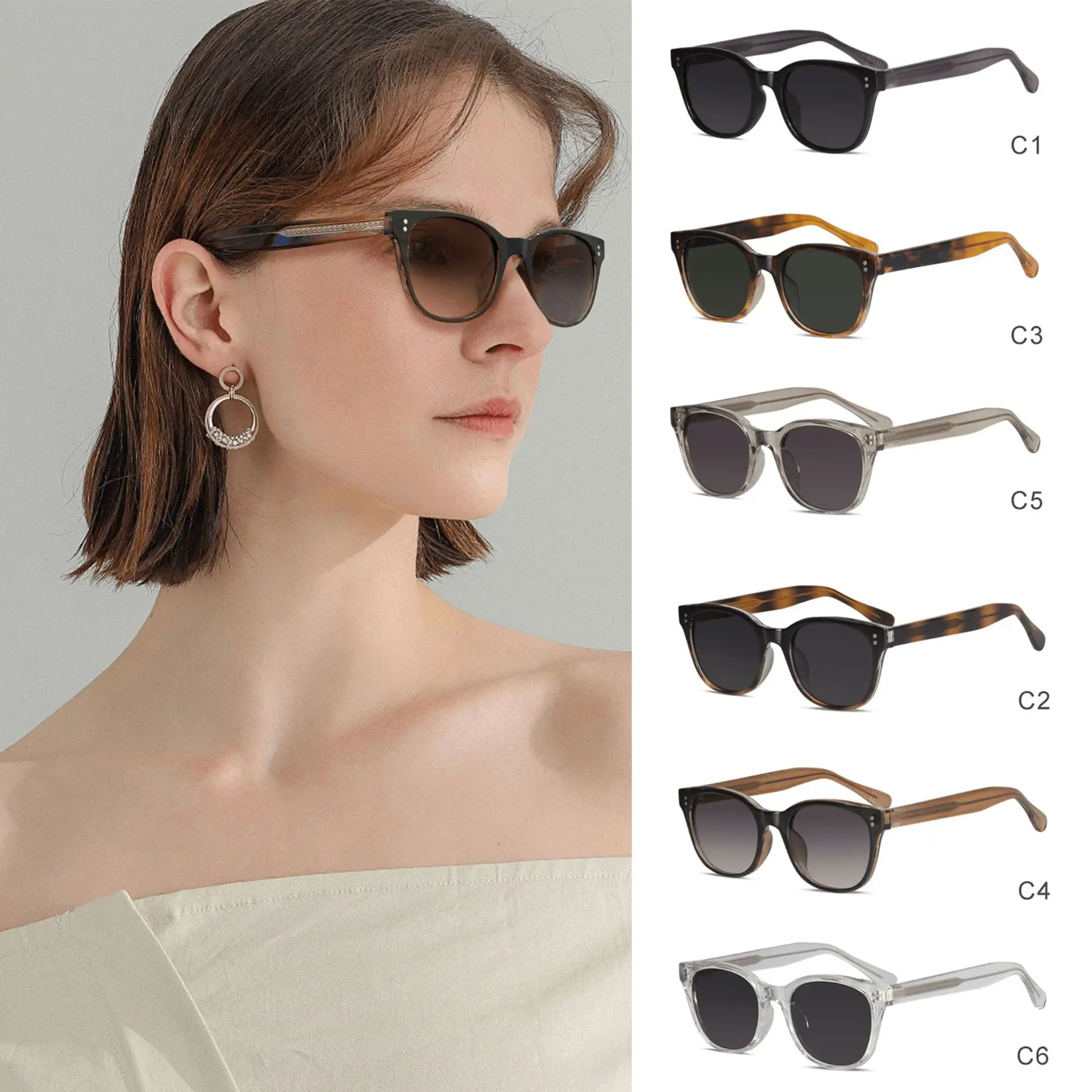 

Прямоугольные поляризованные солнцезащитные очки унисекс UV400 класса люкс для уличной моды, повседневной носки, стильные винтажные очки