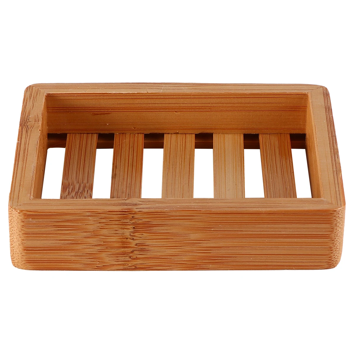 

1pc Bamboo Dish Wood Color Drain Box Water Filtration Structure Tray Holder Container Drainer Case Wood Soap