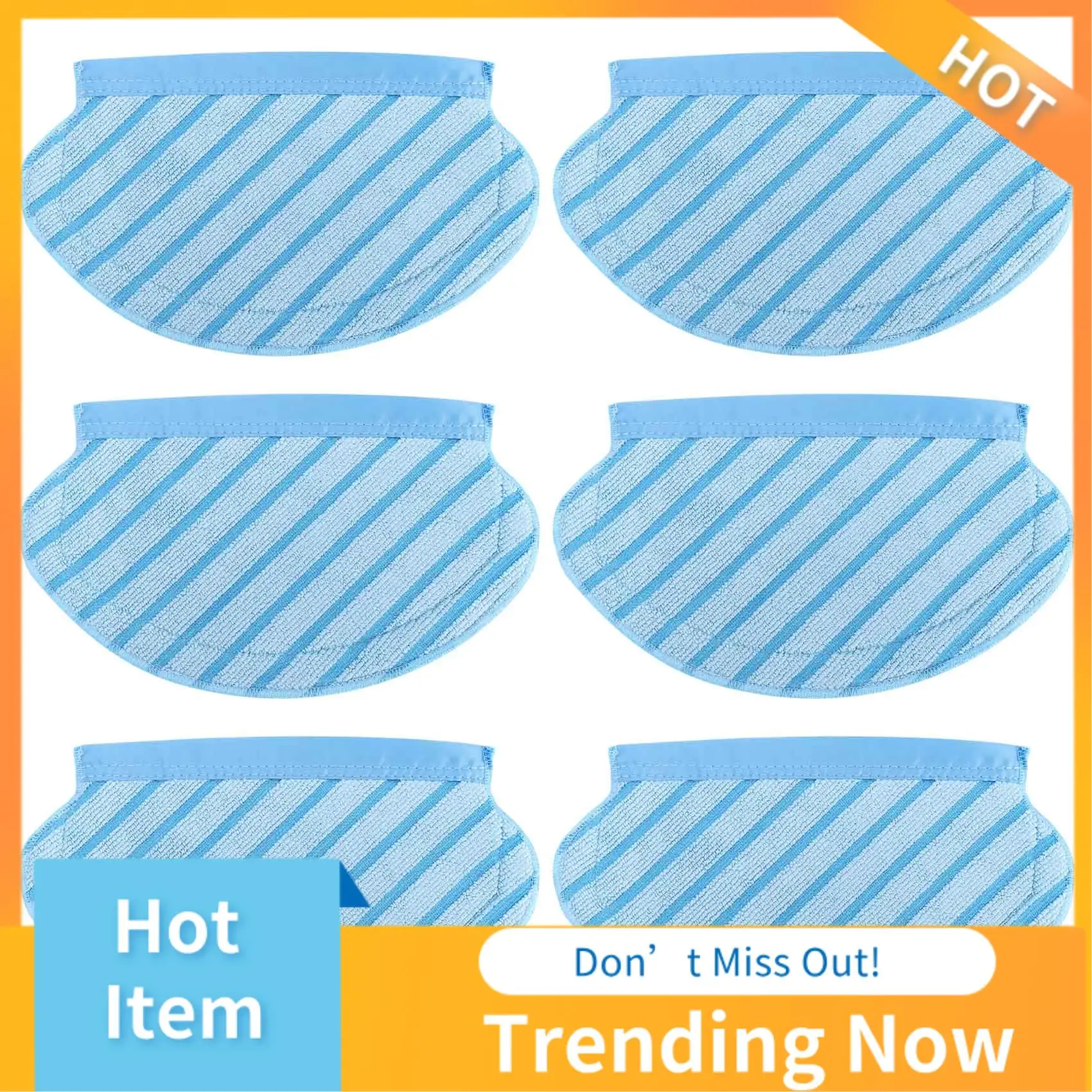 

BBNV-6Pcs Mop Cloth Pads Set For Ecovacs Deebot Ozmo 920 950 Vacuum Cleaner Parts Replacement Home Accessories