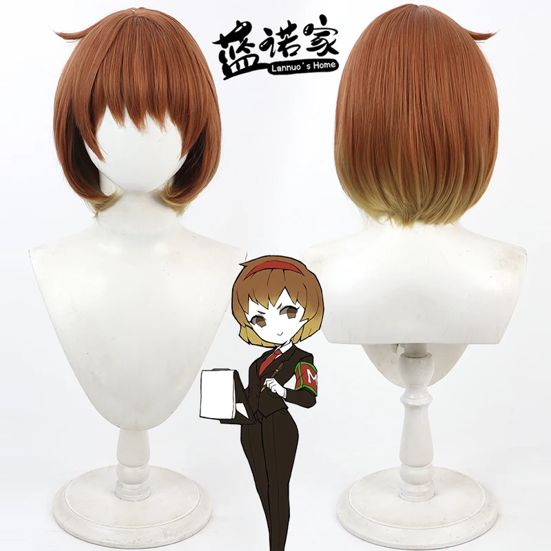 

Game Library of Ruina Malkuth Elijah Cos Cosplay Wig Halloween Carnival Party Prop Synthetic Hair Heat Resistant Fiber + Wig Cap