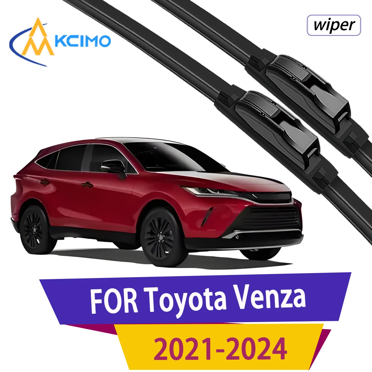 

2pcs Quality Windscreen Silent Black Car Rain Brush Suitable for Toyota Venza XU80 2021-2024 Toyota Harrier Front Windshield