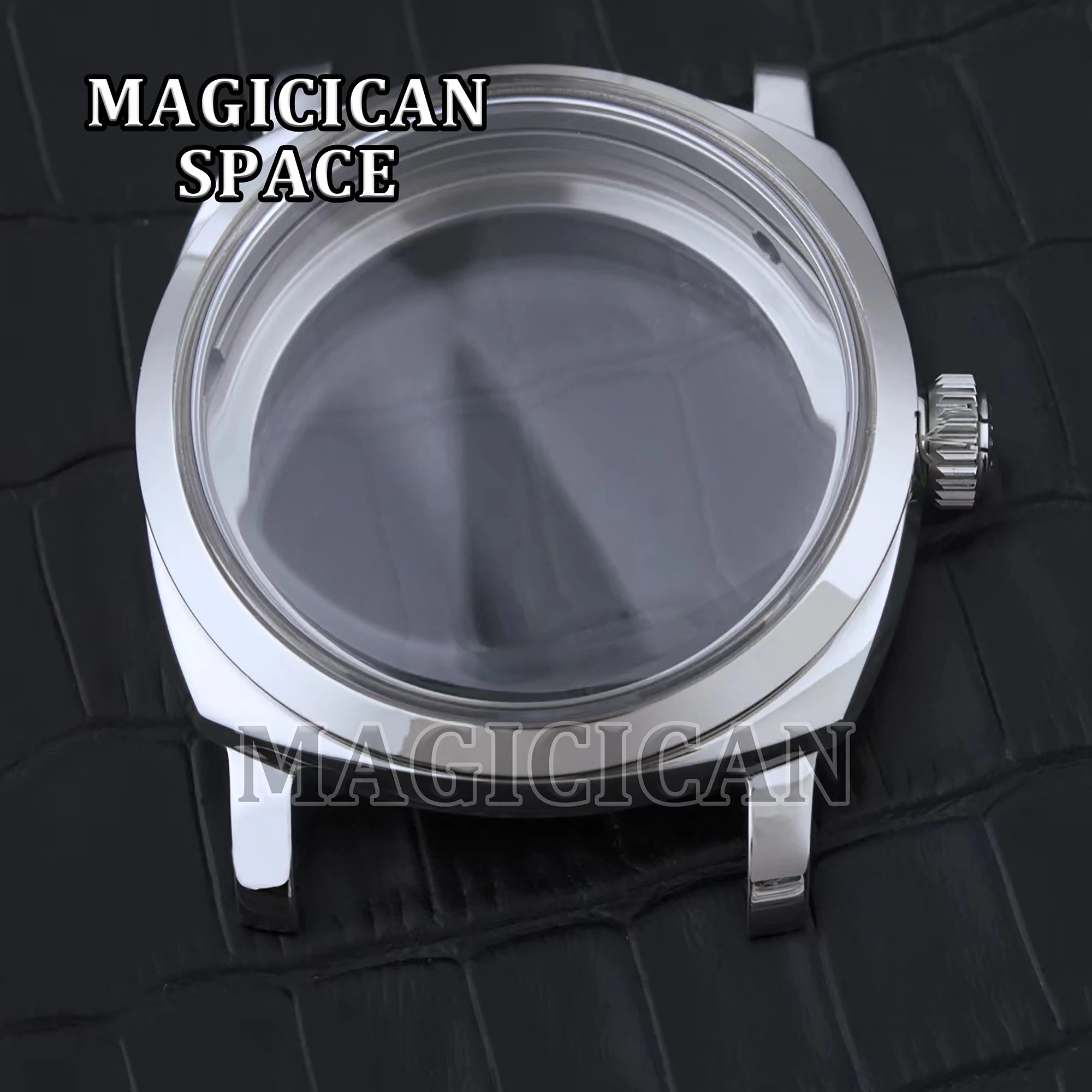 47mm Stainless Steel Watch Case Dome Sapphire Glass Crystal for PAM 6154 ETA6497/6498/ST3600 Movement Watch Replacement Parts