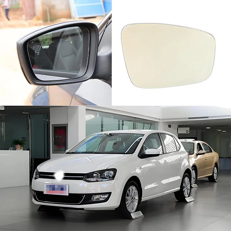 

Side-view mirror / rear-view mirror glass / heated mirror. Suitable for Volkswagen Polo models from 2011 to 2013.