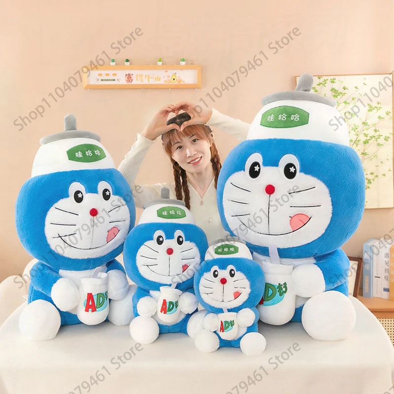 Kawaii Doraemon Stuffed Doll Cute Cartoon Doraemon Blue Fat Cat Plush Toy for Kids and Adults Birthday Gift Anime Stuffed Doll
