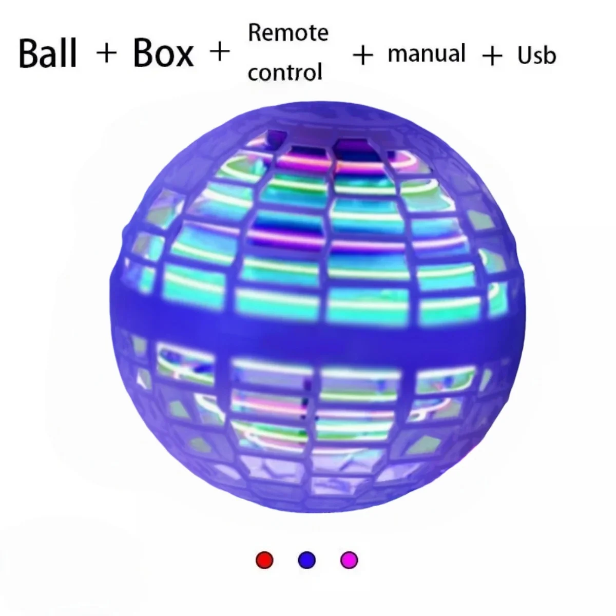 Flying Ball Kinderhandgestuurde kleuren-LED Cosmic Globe 360 °   Roterende ophangbal Geschikt voor speelgoed binnen en buiten