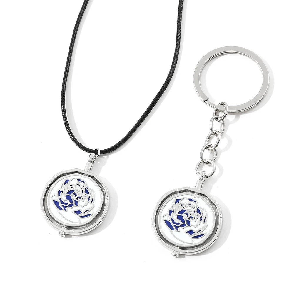 

Кулон-трансформер League of Legends: Сожаление Экко из Arcane Double Cities, синяя роза, Джинкс