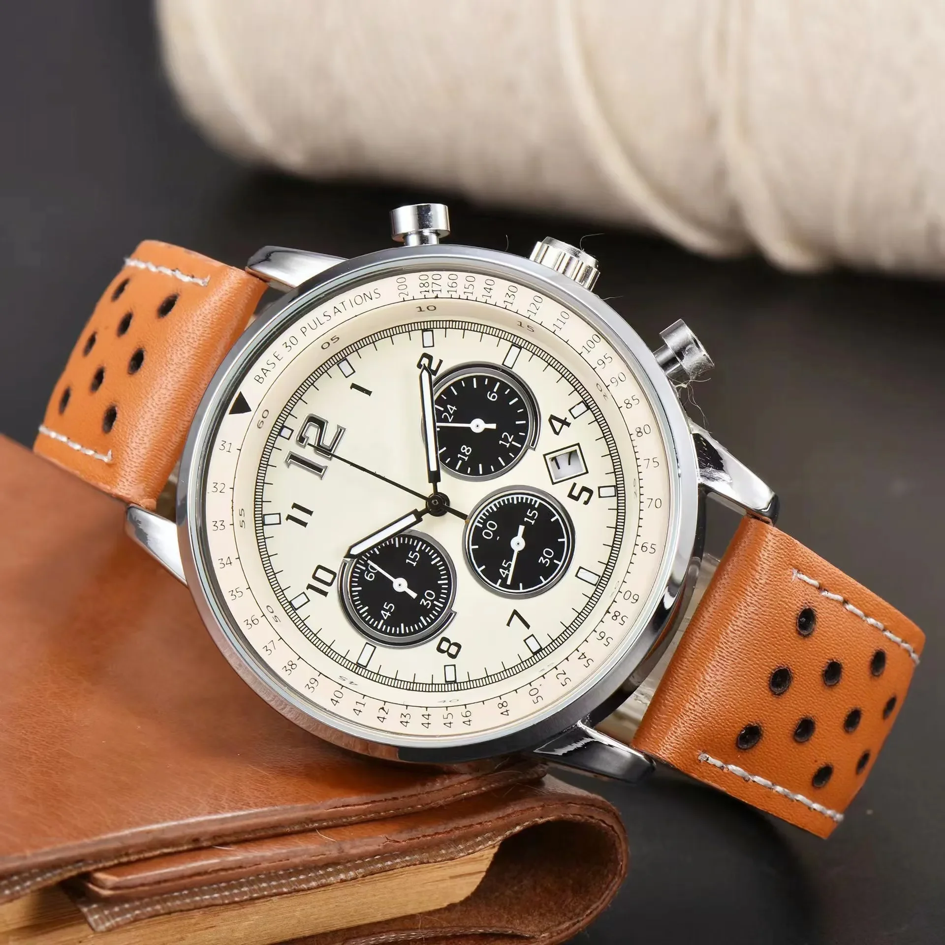 

Men's Watch Luxury Trend Quartz Watch Luminous Calendar Waterproof Multifunctional Fancy Round Automatic Watch Stainless Steel