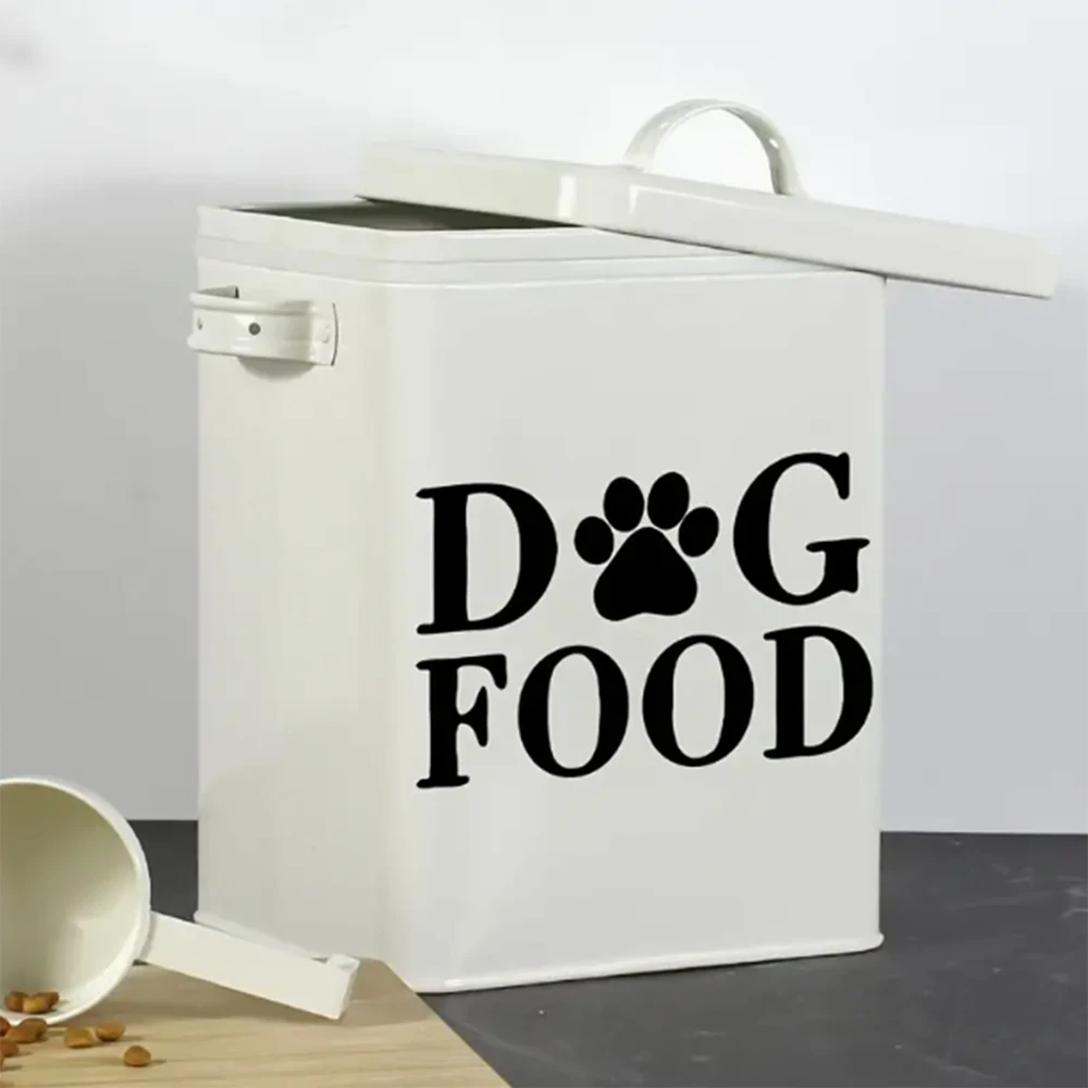 1pc Creative PVC Wall Sticker, Dog Food Slogan Dog Paw Print, Waterproof Self-Adhesive Wall Sticker For Bedroom, Entryway