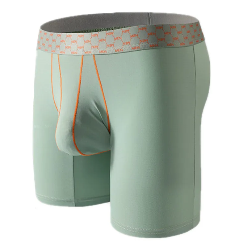 Men Boxer Shorts Ice Silk Underwear Man Underpant Comfortable Middle Waist U Convex Pouch Panties Homme Cueca Calzoncillo M-XXL