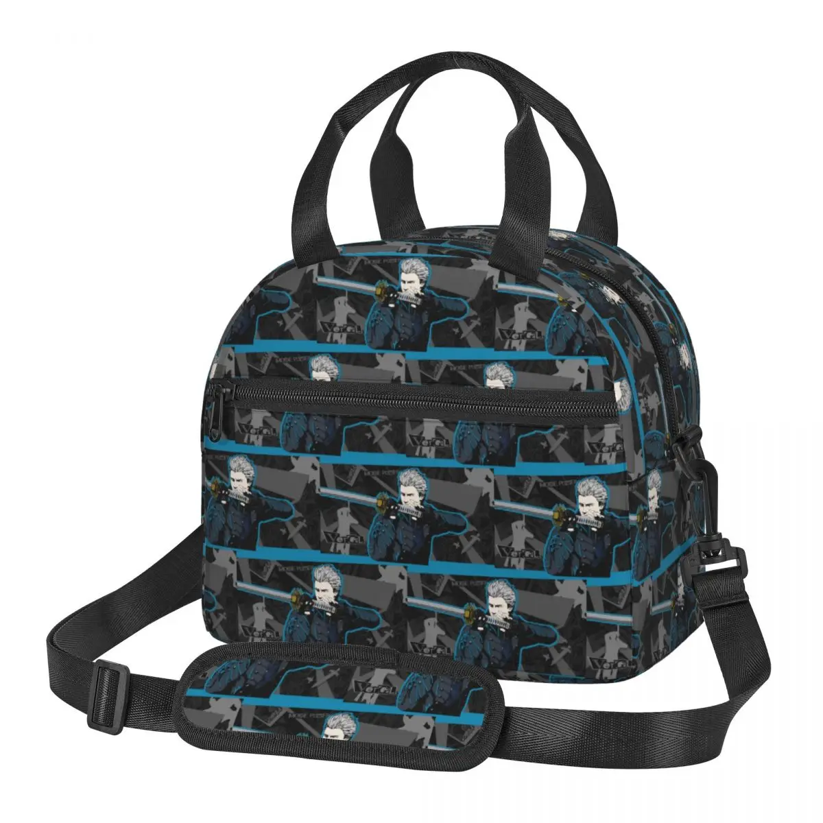 Vergil From The Devil May Cry Series Insulated Lunch Bag for Women Picnic Storage Food Boxes Portable Cooler Thermal Lunch Box