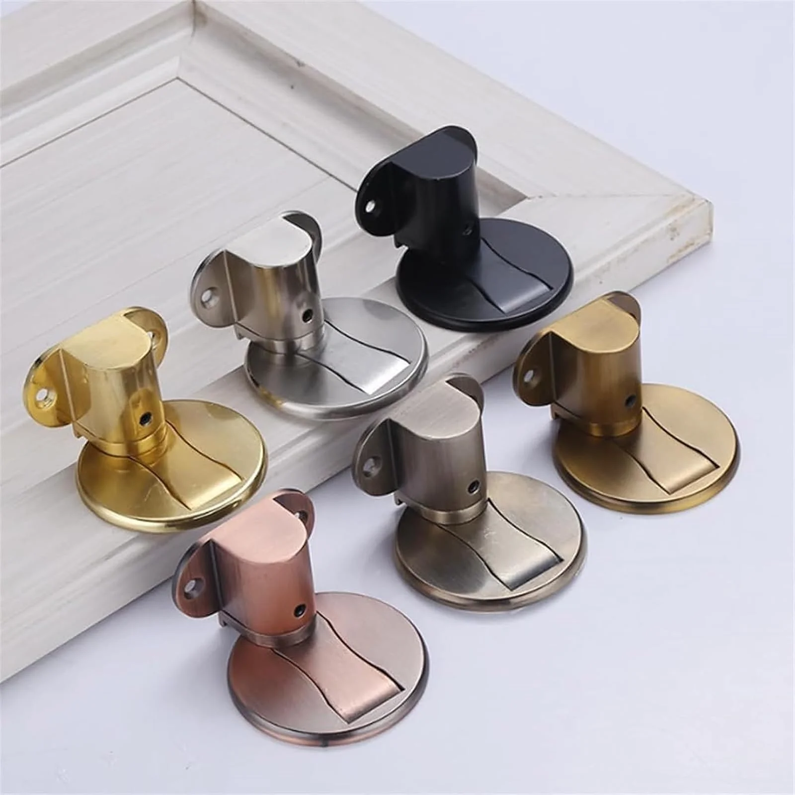 

Adjustable Door Stop Punch-free Magnetic Door Stopper Zinc Alloy Anti-collision Door Holder Hidden Doorstop Door Hardware