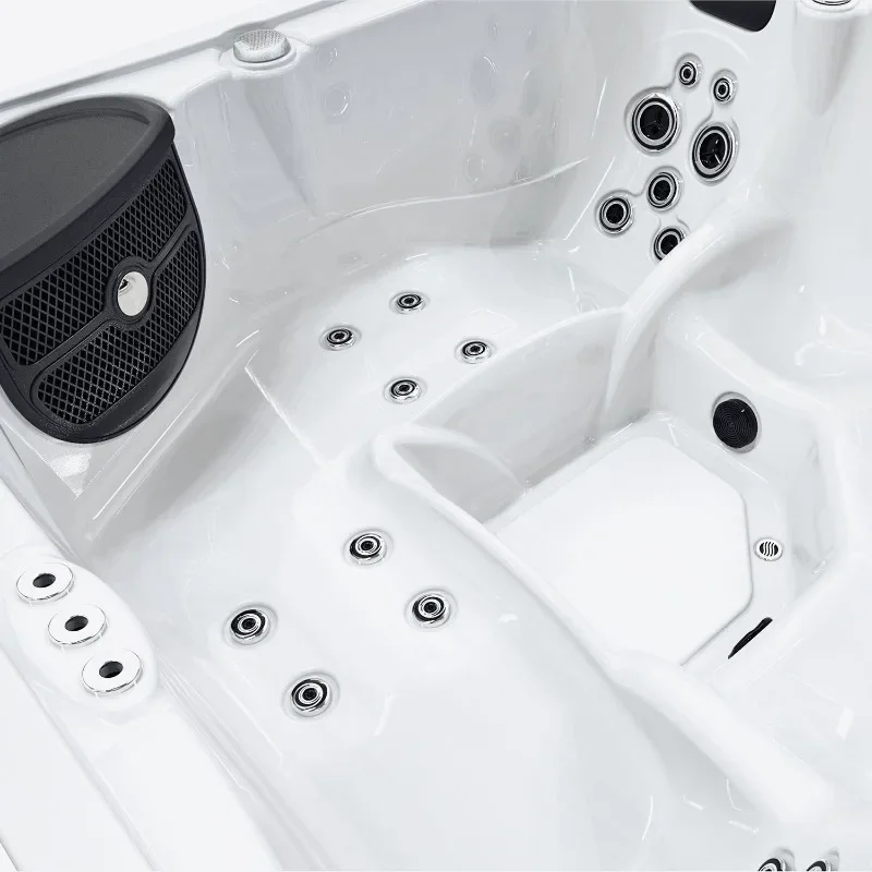 6 Person Luxury Outdoor Heated Spa, Jacuzzi Hot Tub for Patio Garden Hotel Resort 2x2m  Premium Relaxation System FOB