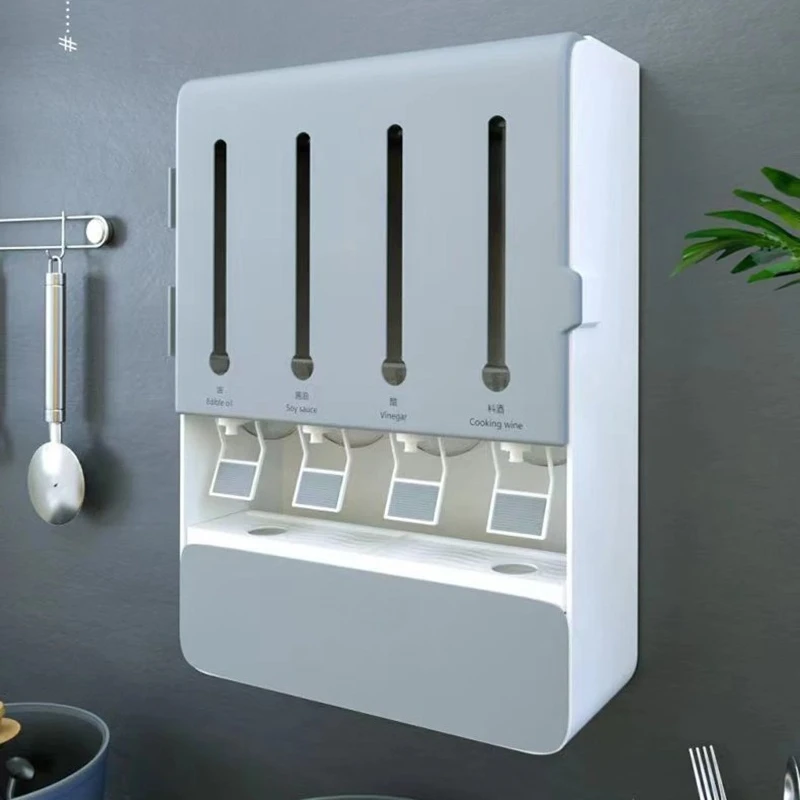 Plastic Condiment Containers Easy to Clean Seasoning Box for Home Coffee Bar Restaurant