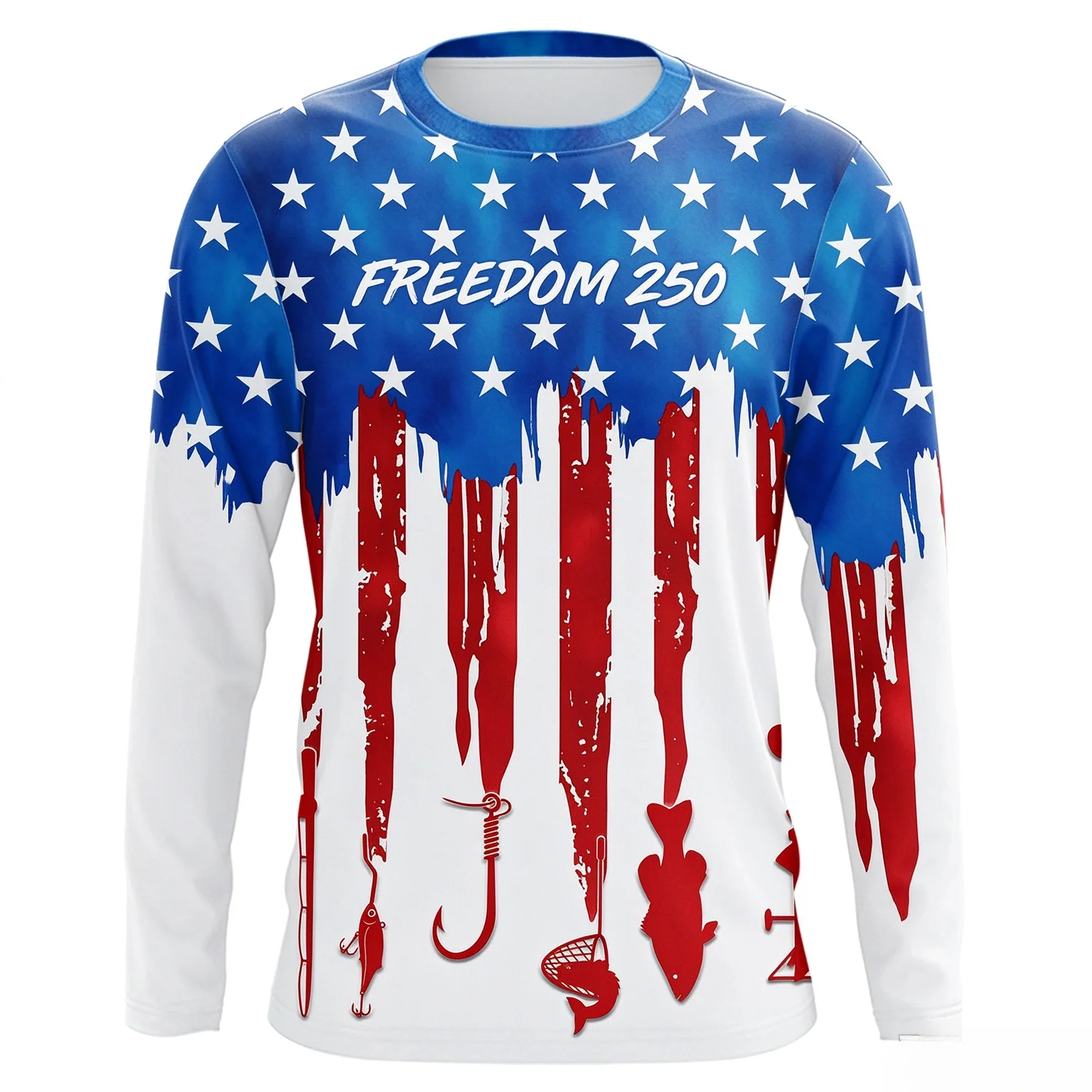Long-sleeve T-shirt with Vintage Graphic Print; A Quick-drying, Breathable, Streetwear-style Top Suitable for Outdoor Wear.