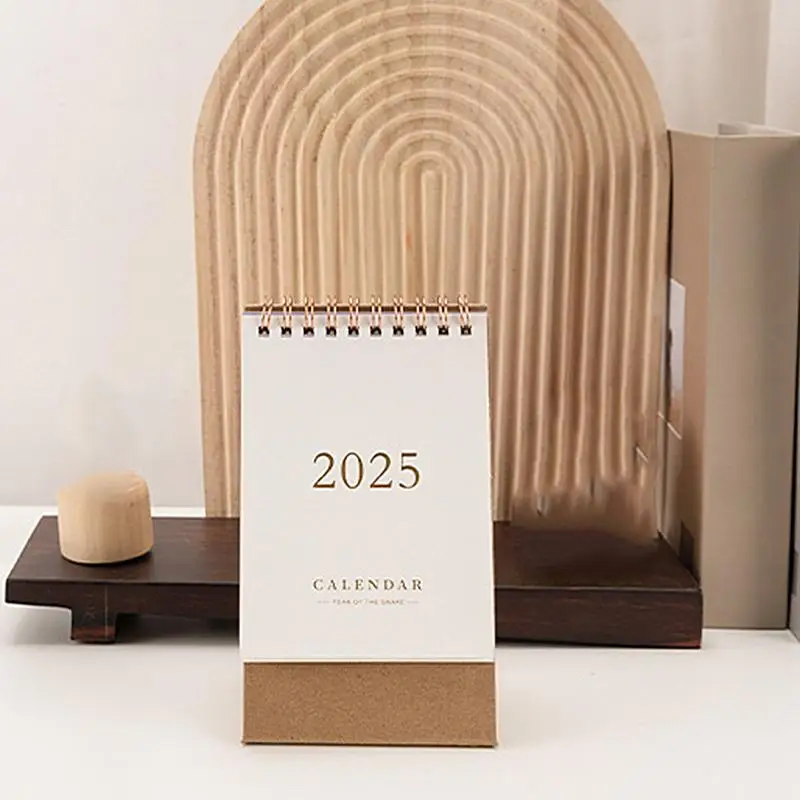2024-2025 Desk Calendar Decorative Standing Paper Home Accessories Delicate Student Decor Calendar