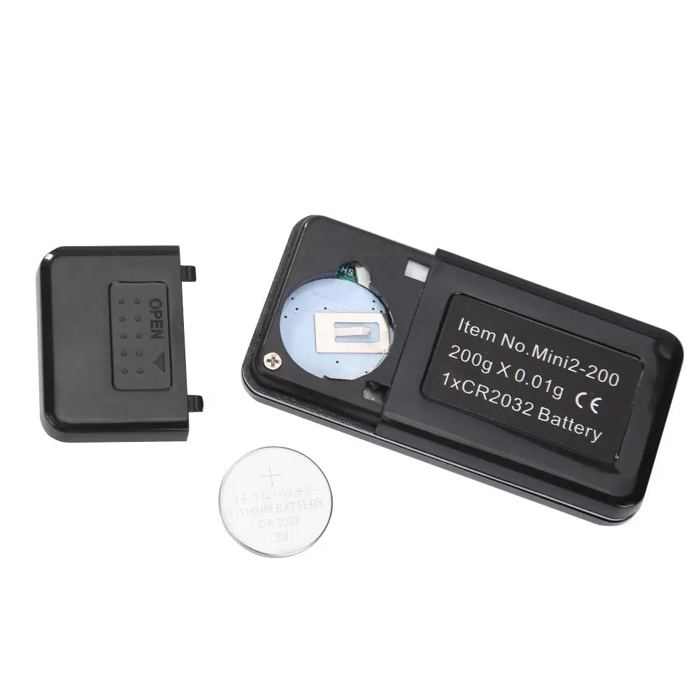 200/0.01g Mini Digital Pocket Scales LCD Display for Diamond Weighting Gram Weight Scales Jewelry Scale