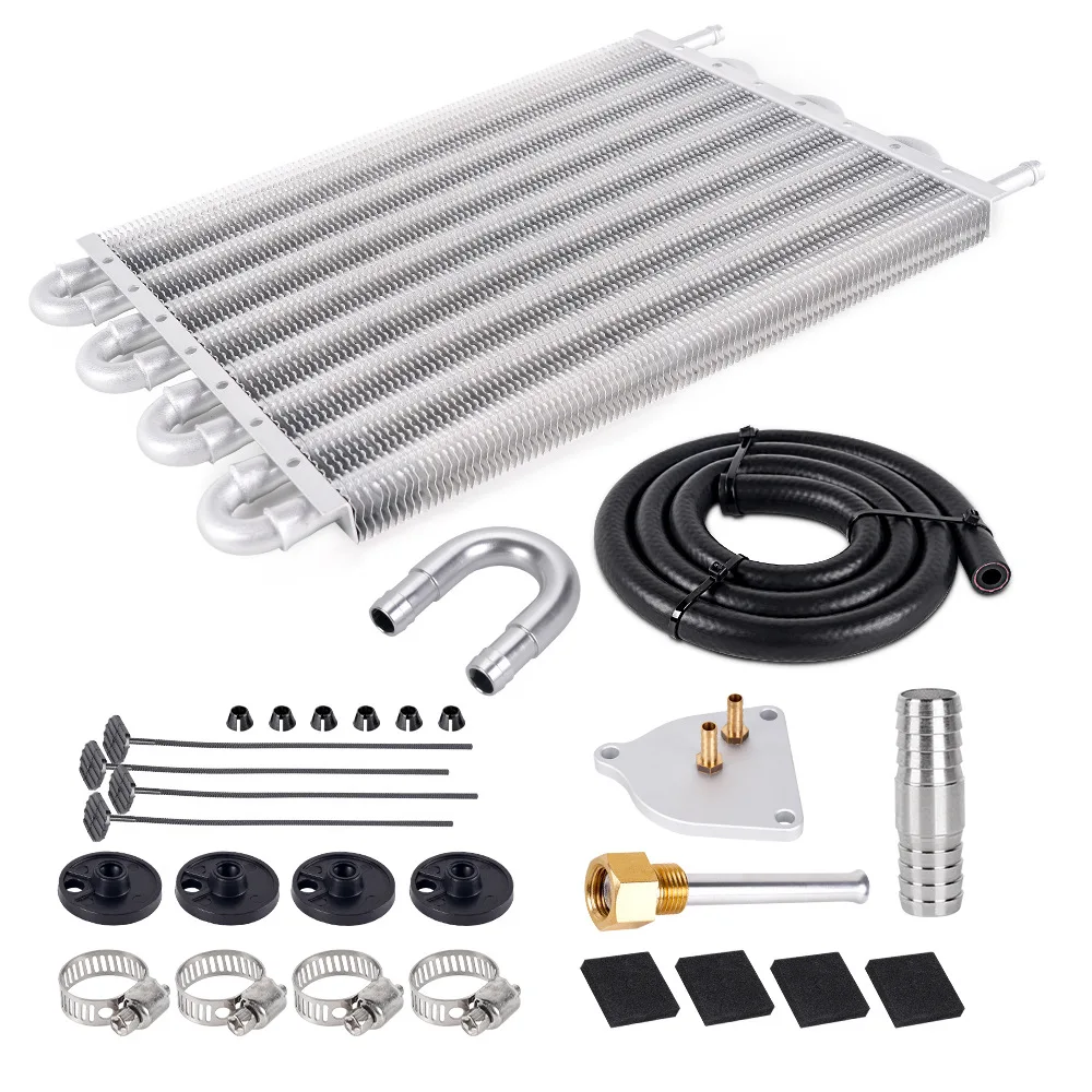 

Automotive Air Conditioning Belt Condenser Gearbox Radiator 8/10/16 Rows Oil Cooler Universal