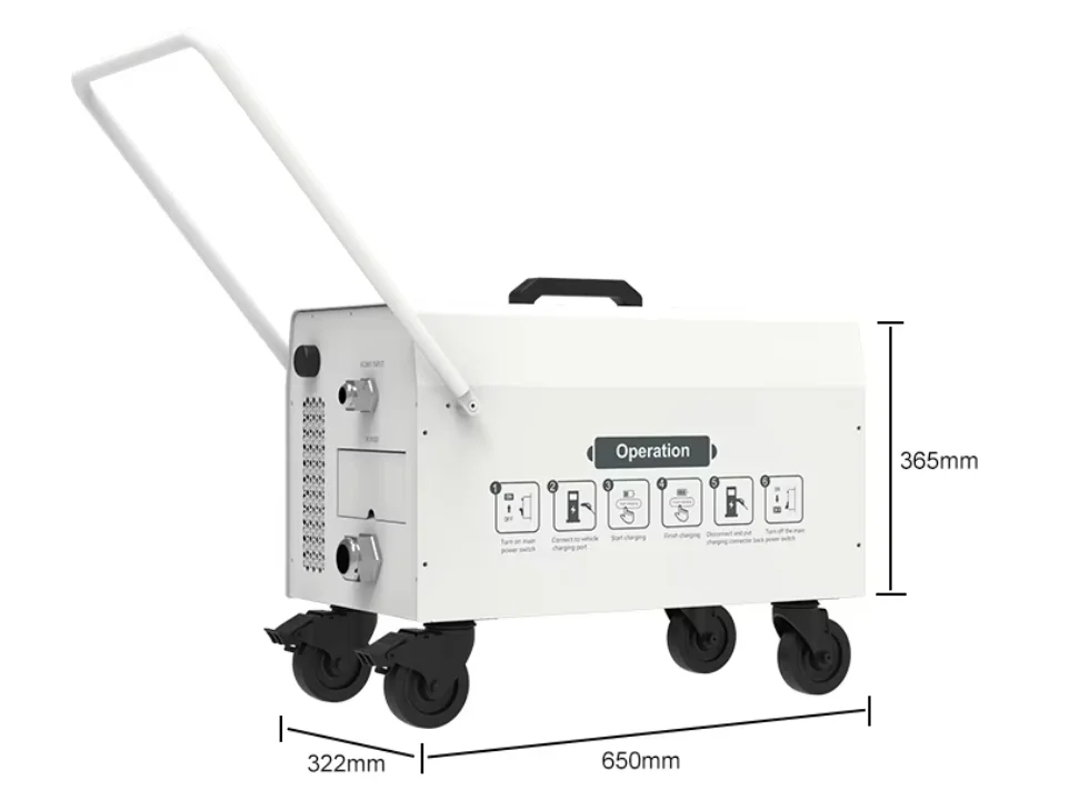 Portable Electric Vehicle Charging Station 20KW 30KW 40KW  DC Charging Station Fast Charger Mobile EV Charger