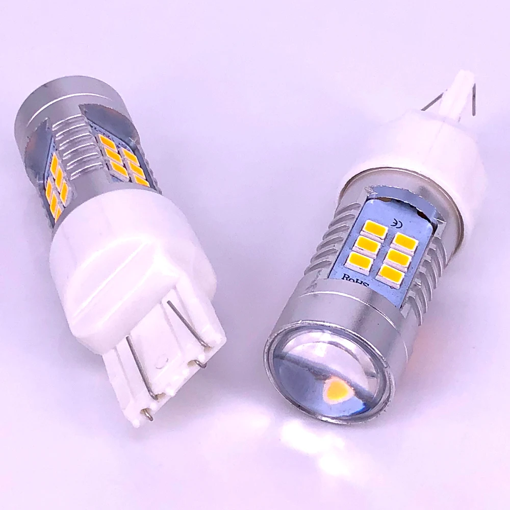 80PCS 1156 1157 3157 High Quality 21W Reverse Backup Turn Led 7443 3156 7440 2835 21 smd Signals Lamp Car Rear led light bulb