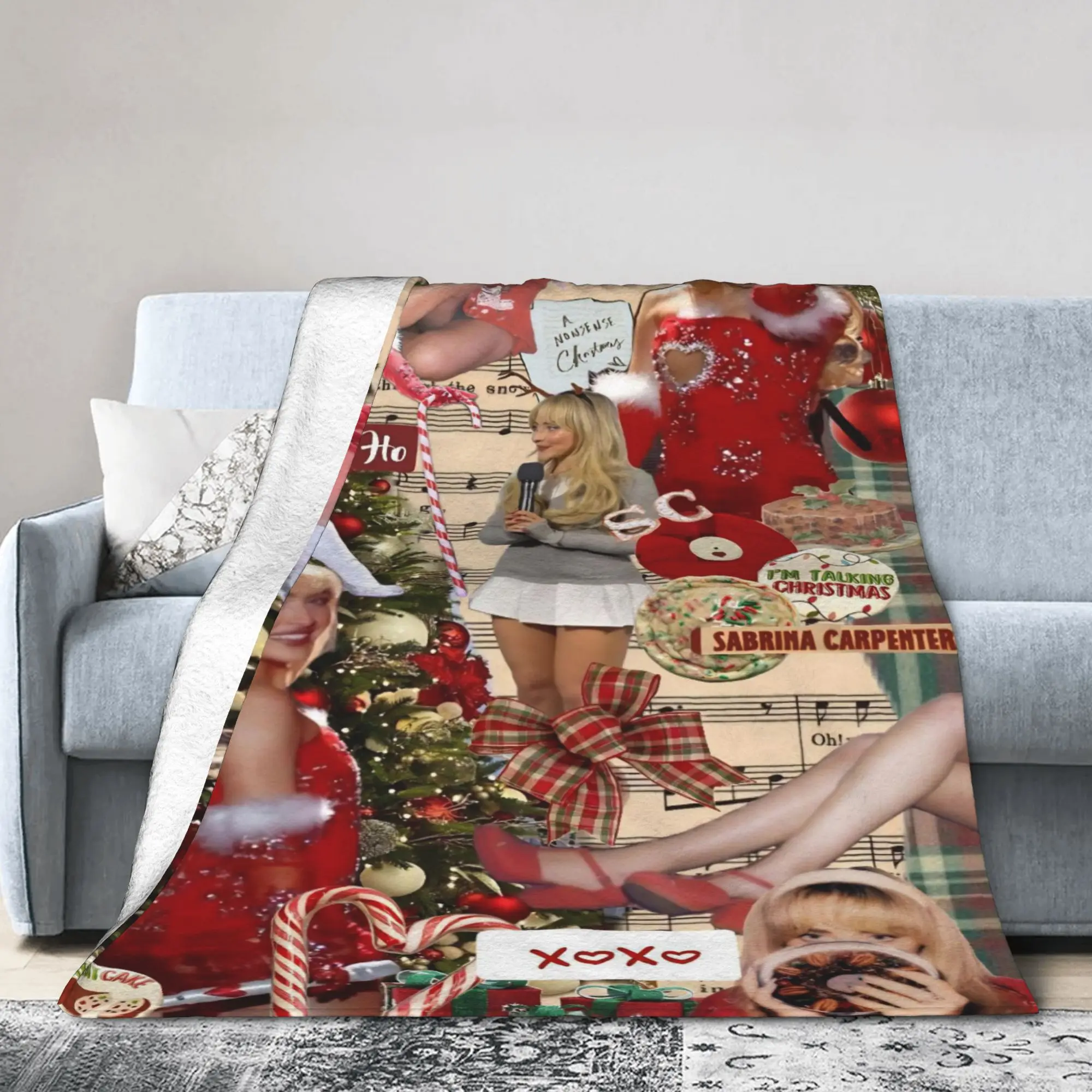 Sabrina Carpenter American Singer Blanket Quality Warm Soft  Bedding Throws Spring Camping Couch Bed Aesthetic Bedspread