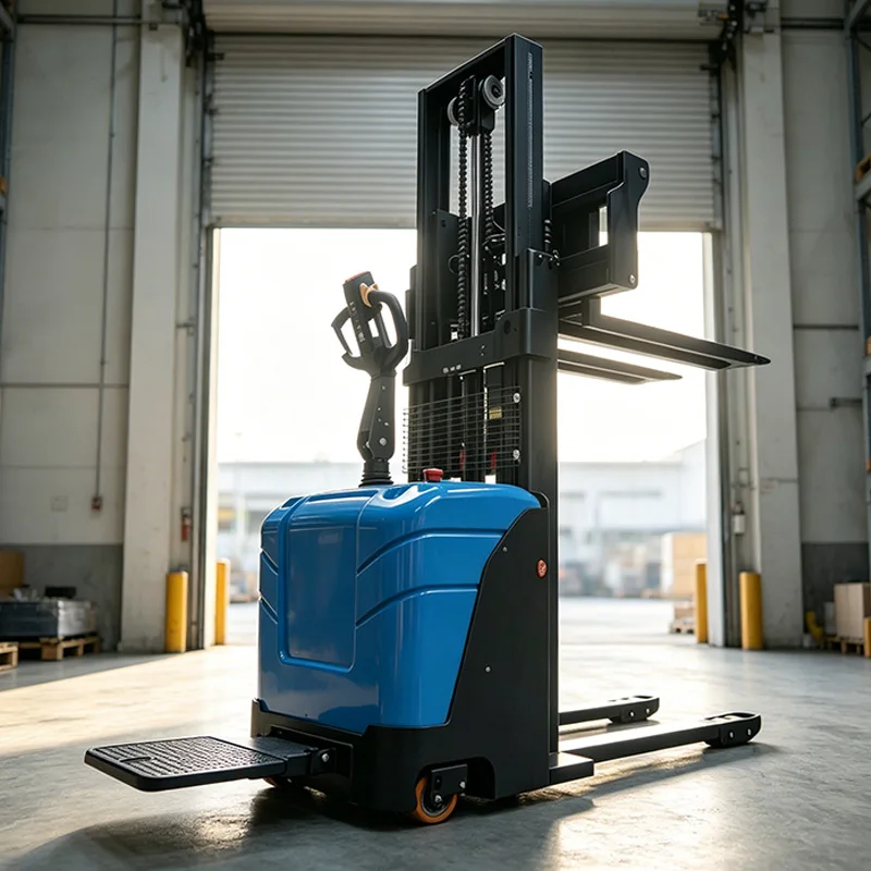Fully Electric Stacker Crane Electric Reach Stacker Lifting Height 1.6m-3.5m Customization Available