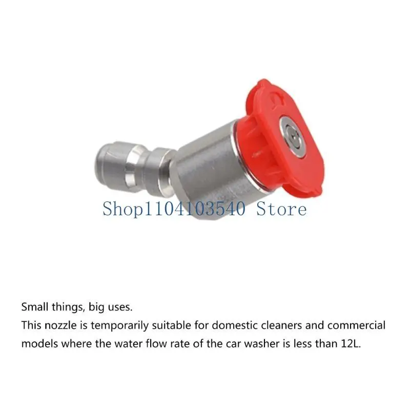 

02DC 360° 1/4" Stainless Steel 4000 Psi Quick Connect High Pressure Spray 0 15 25 40 Degree Nozzle Car Wash Accessories