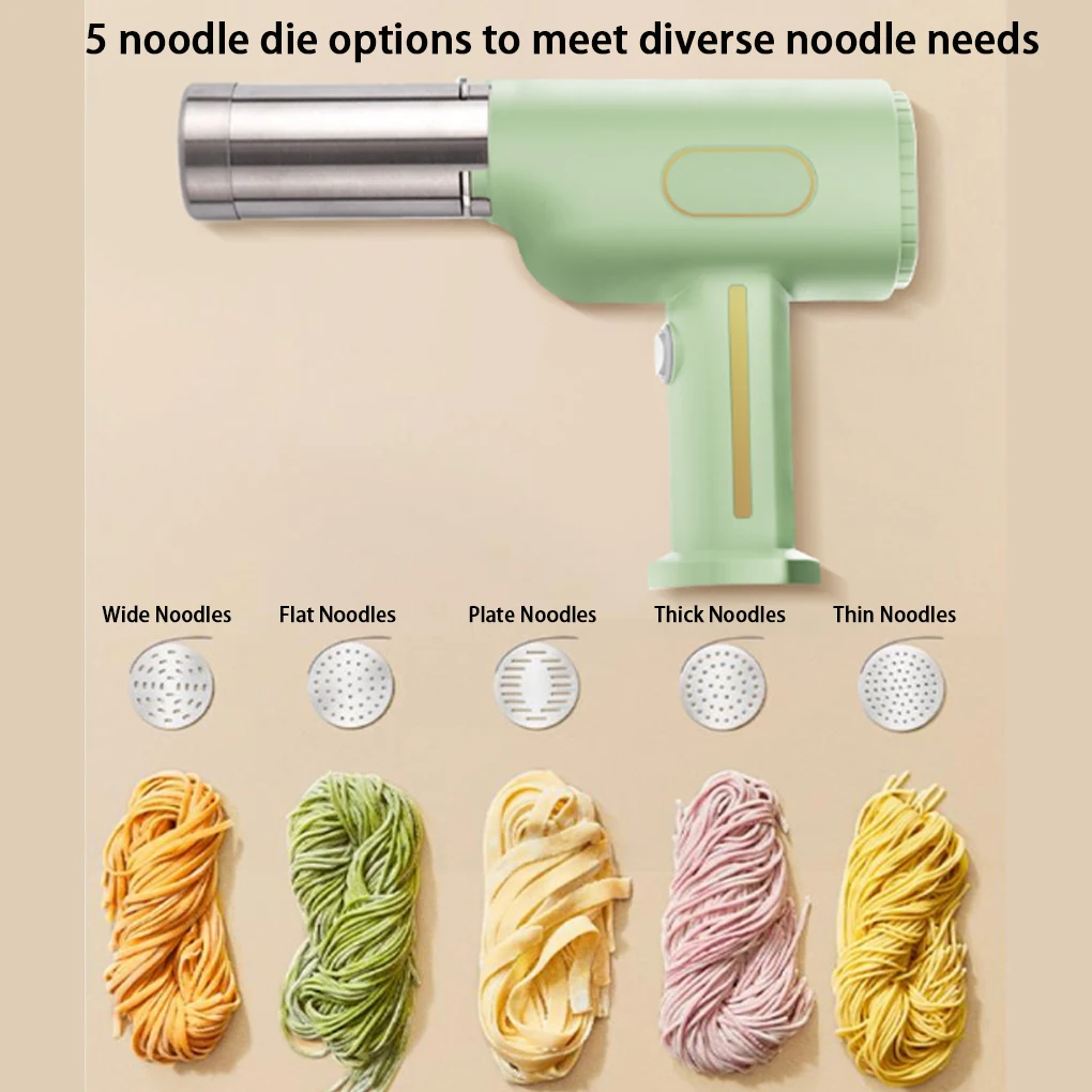 

USB перезаряжаемая ручная машина для приготовления спагетти и лапши, аутентичная домашняя машина для приготовления макаронных изделий с лапшой, беспроводная машина для приготовления лапши