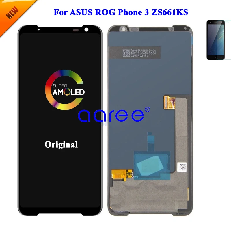 Imagem -02 - Tela Lcd Amoled Original para Asus Zs661ks Tela Lcd para Asus Phone Zs661ks Lcd Disaply Tela Lcd Touch Digitizer Assembly