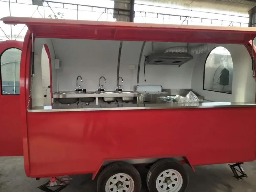 High Efficiency Food Trailer Built-in Ventilating Fan Exhaust Range Hoods