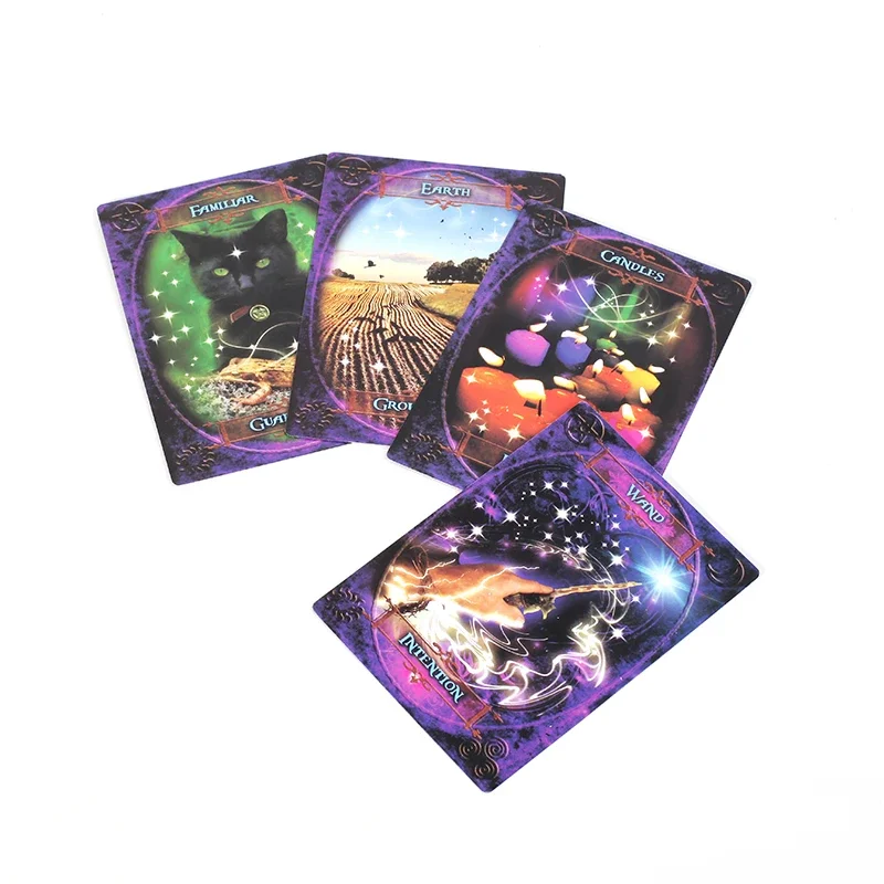 Hot Sell  Witches Wisdom Oracle Cards  Board Deck Games Playing For Party  in High Quality