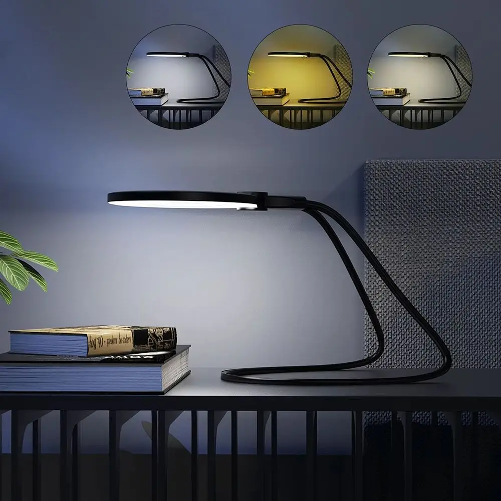 3 Color LED Lights Magnifying Glass Neck Wearing Handheld Hanging Neck Magnifying Glass Acrylic Led 10X Illuminated Magnifier