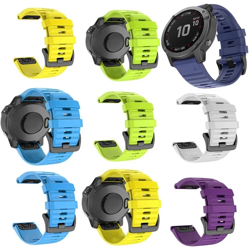 26 22 20MmSiliconen Horloge Band Bandjes Voor Garmin Fenix 6X 6 6SPro 7X 7 Easyfit Polsband fenix 5 5X 5SPlus Smartwatch Armband