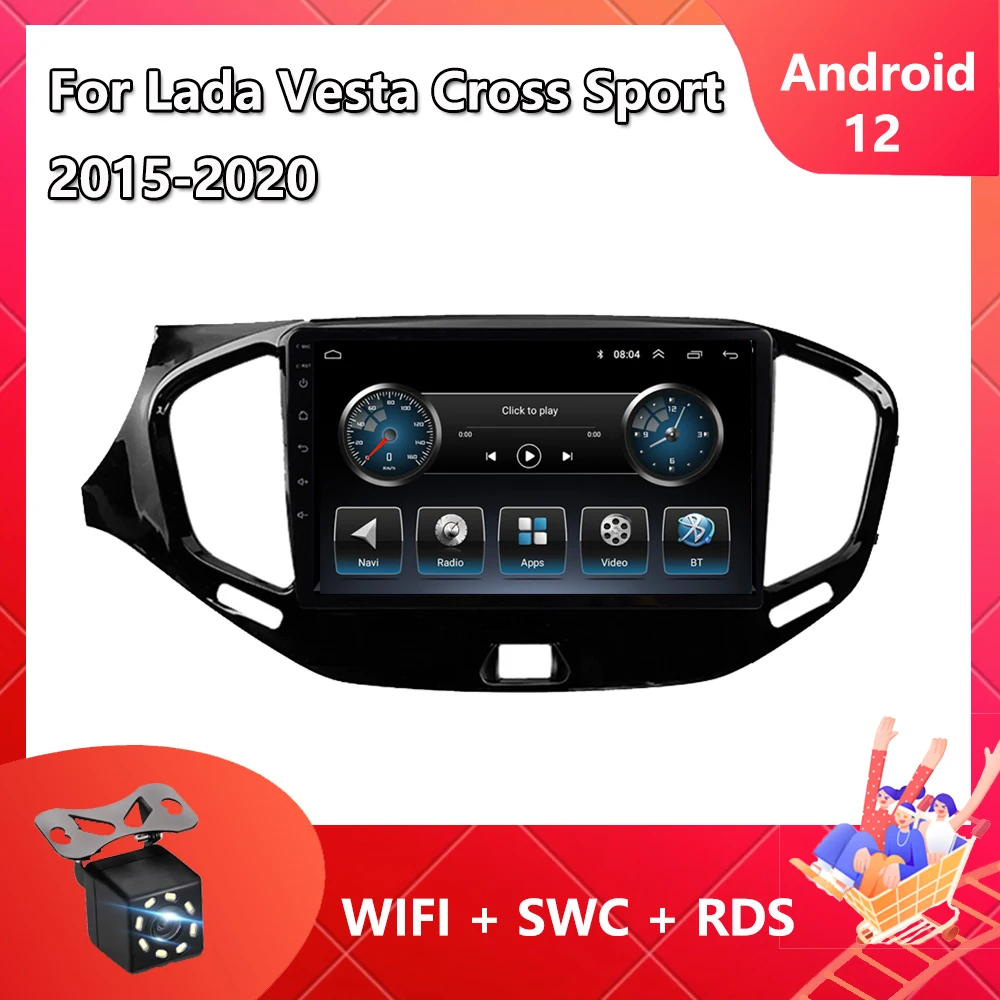 

Android 12 For Lada Vesta Cross Sport 2015 - 2020 Car Radio Multimedia Video Player Navigation GPS MAP DVD Head Unit Bluetooth