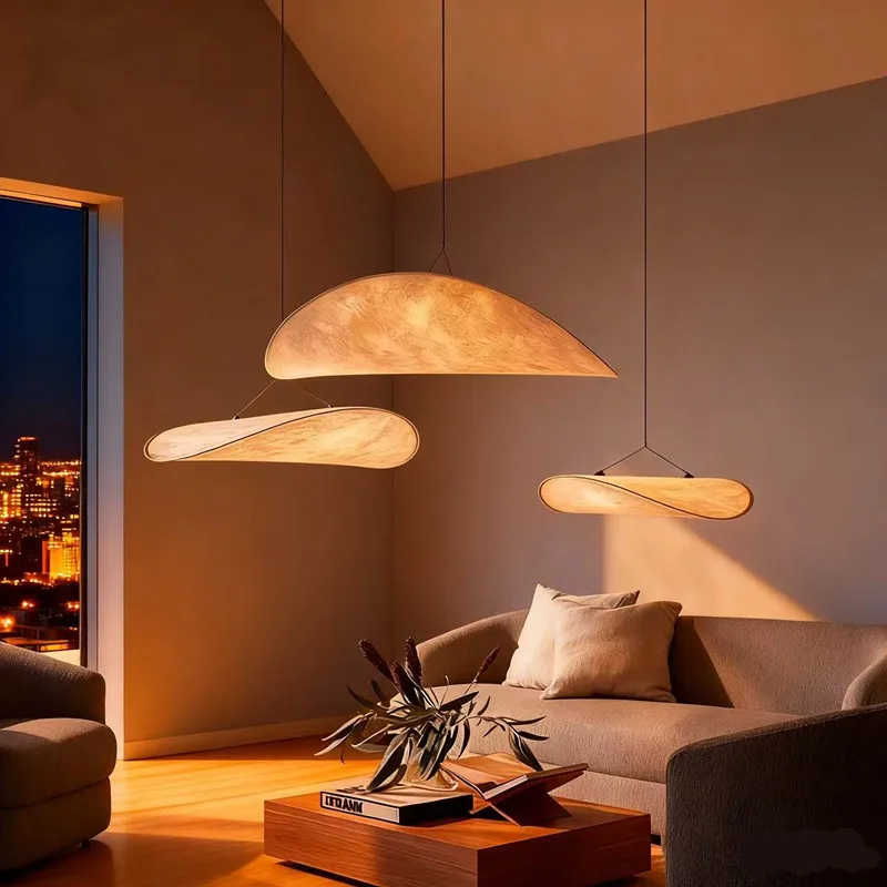 

Tense Pendant Lamp Pendant Lamp Nordic Vertigo led silk pendant light For Living Room Bedroom Home minimalist furniture lighting