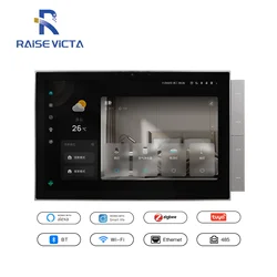 RAISE Tuya Panel de Control de hogar inteligente pantalla táctil máxima de 10,1 pulgadas con Bluetooth Zigbee Hub intercomunicador de construcción incorporado Compatible