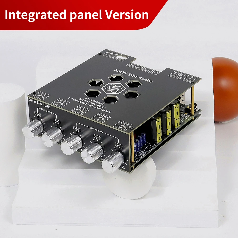 AS21HPA Bluetooth Digital Sound Amplifier Board 2.1Channel Dual Channel Subwoofer 300W*2+600W TPA3255 High-Power Audio Amplifier